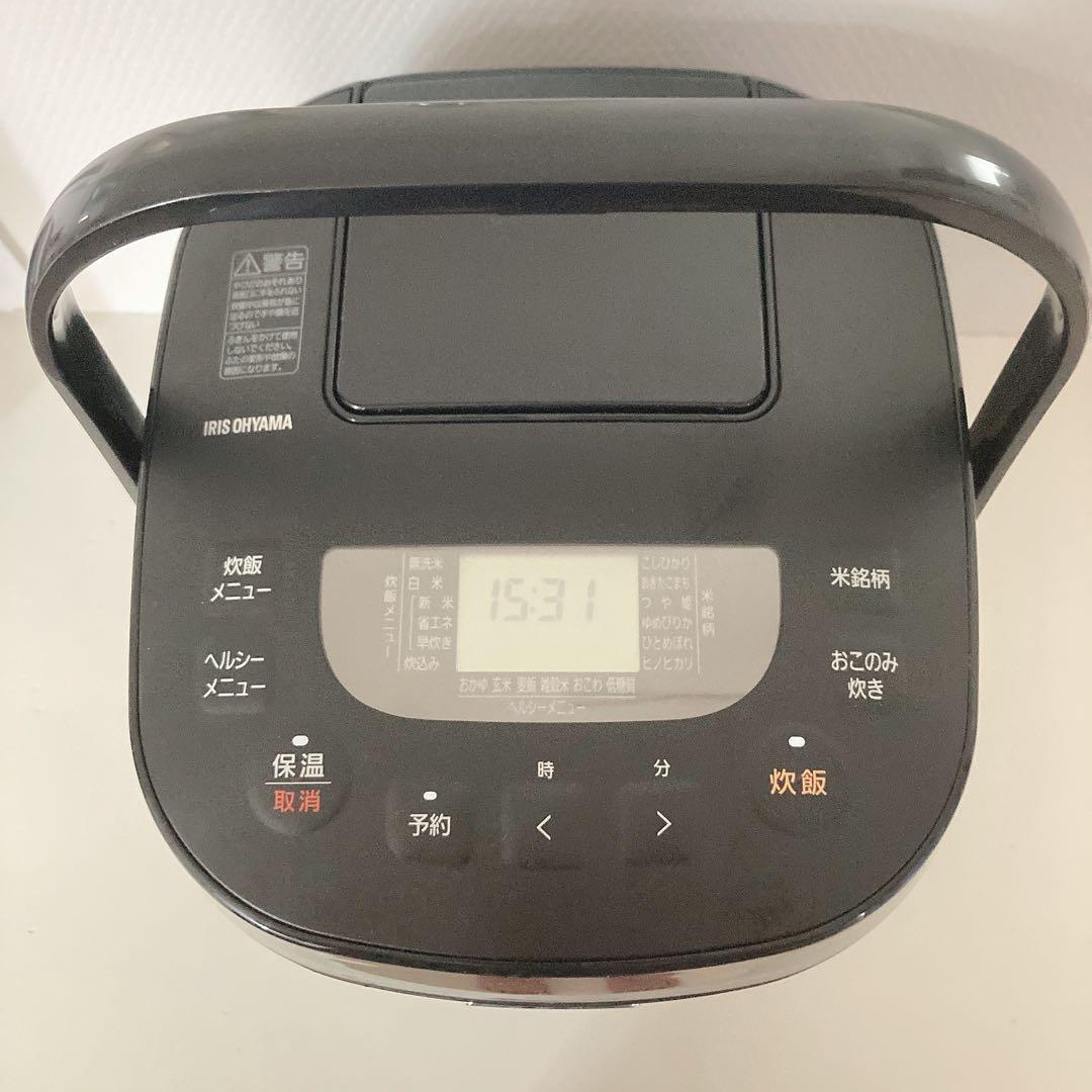 【 使用回数2回！ 】 アイリスオーヤマ 炊飯器 10合 RC-ME10-B