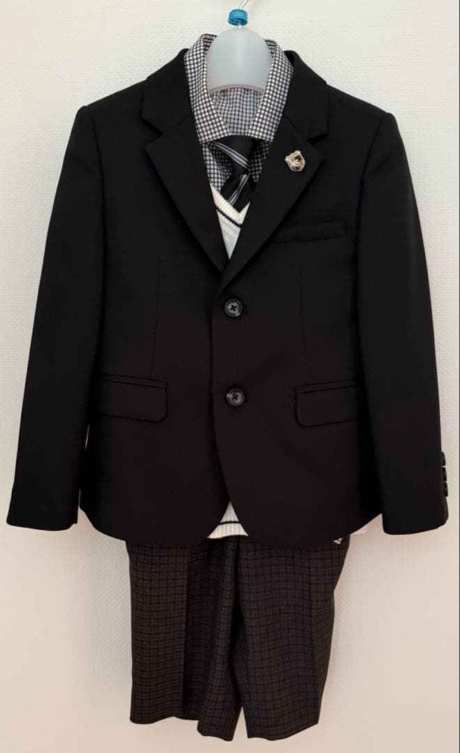 【美品】CHOPIN blue フォーマルスーツ 120男の子 ブラック