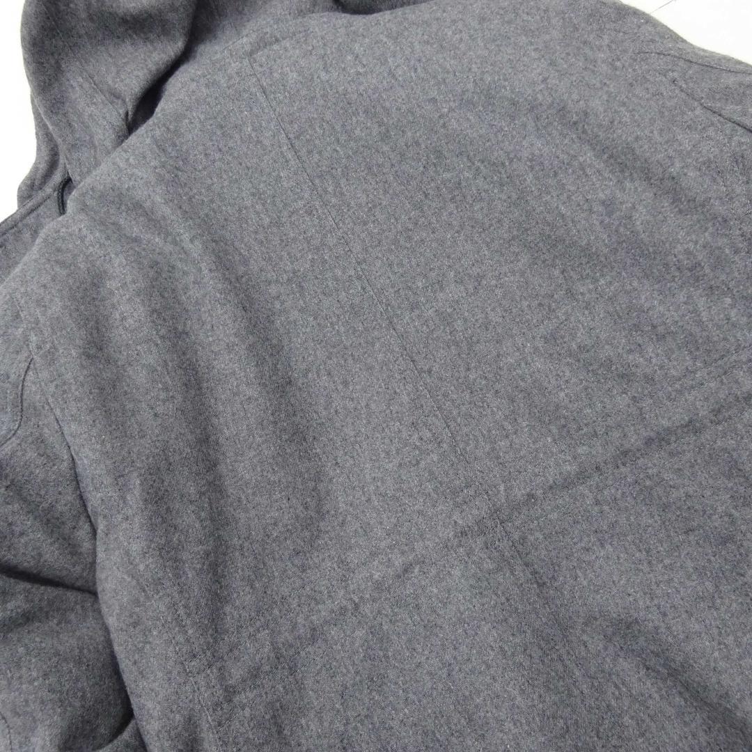 超美品バリーブラックレーベルライナー付きダウン系フードメルトン素材ジャケトLL