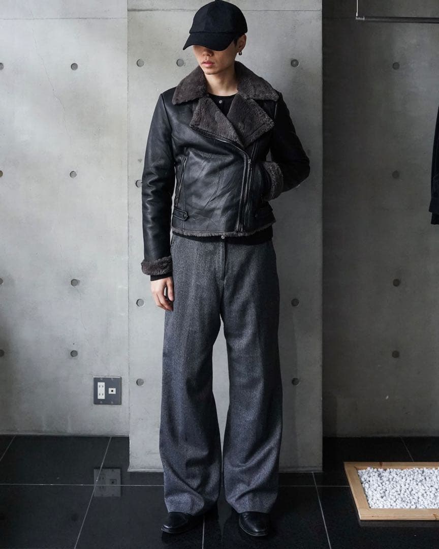 Hype グレー ワイドスラックス