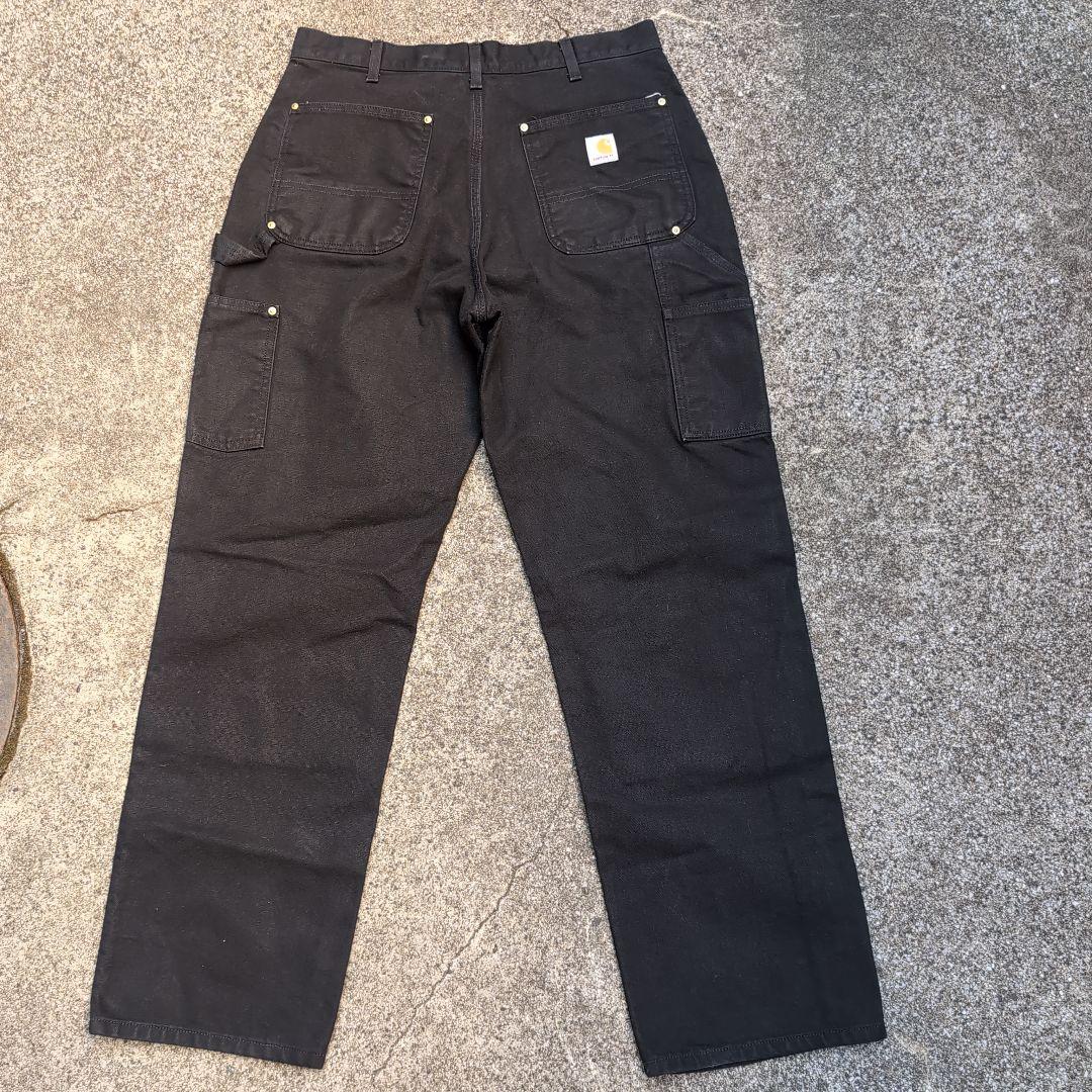 Carhartt ダブルニー　ブラック　B01　34×32　メキシコ製