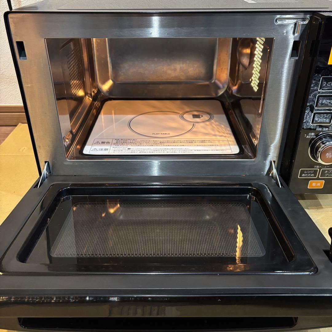 ツインバード MW-FS18B フラットオーブンレンジ 18L 2021年製