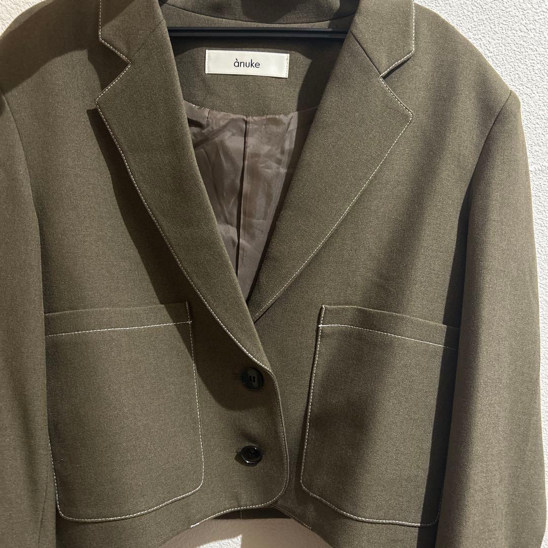 anuke アンヌーク　Heather Short Jacket ブラウン