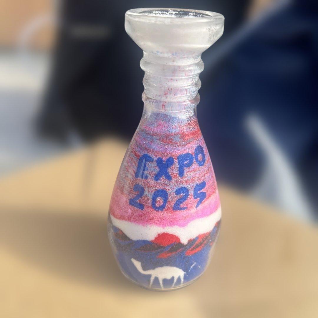 大阪関西万博 ヨルダン 砂 砂アート ヨルダンパビリオン