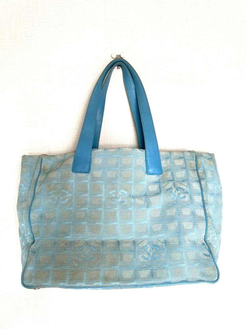 CHANEL シャネル　ニュートラベルライン　トートバッグ　ブルー