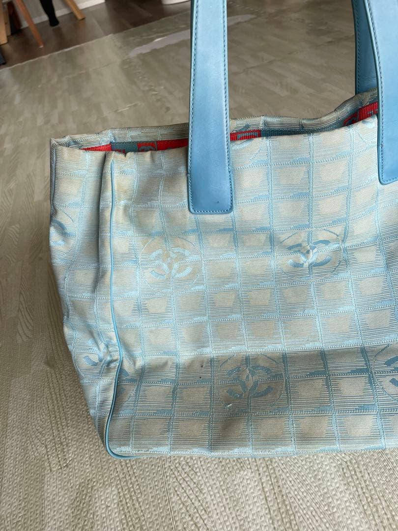 CHANEL シャネル　ニュートラベルライン　トートバッグ　ブルー