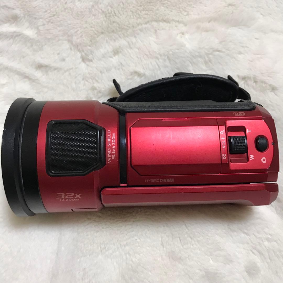 HC-VX1M-R Panasonic 4K ビデオカメラ 32倍ズーム 赤