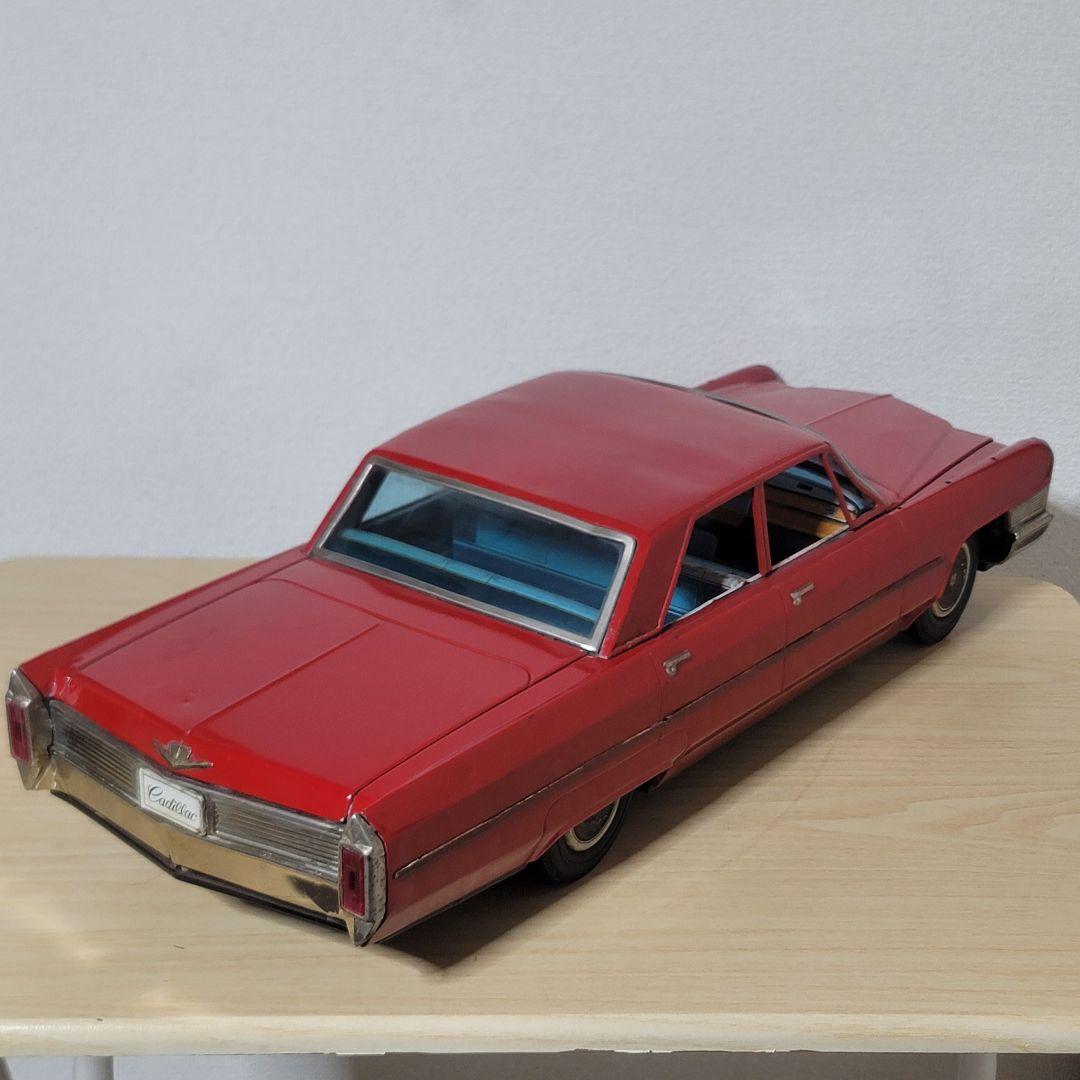 野村トーイ ブリキ キャデラック赤 65cm