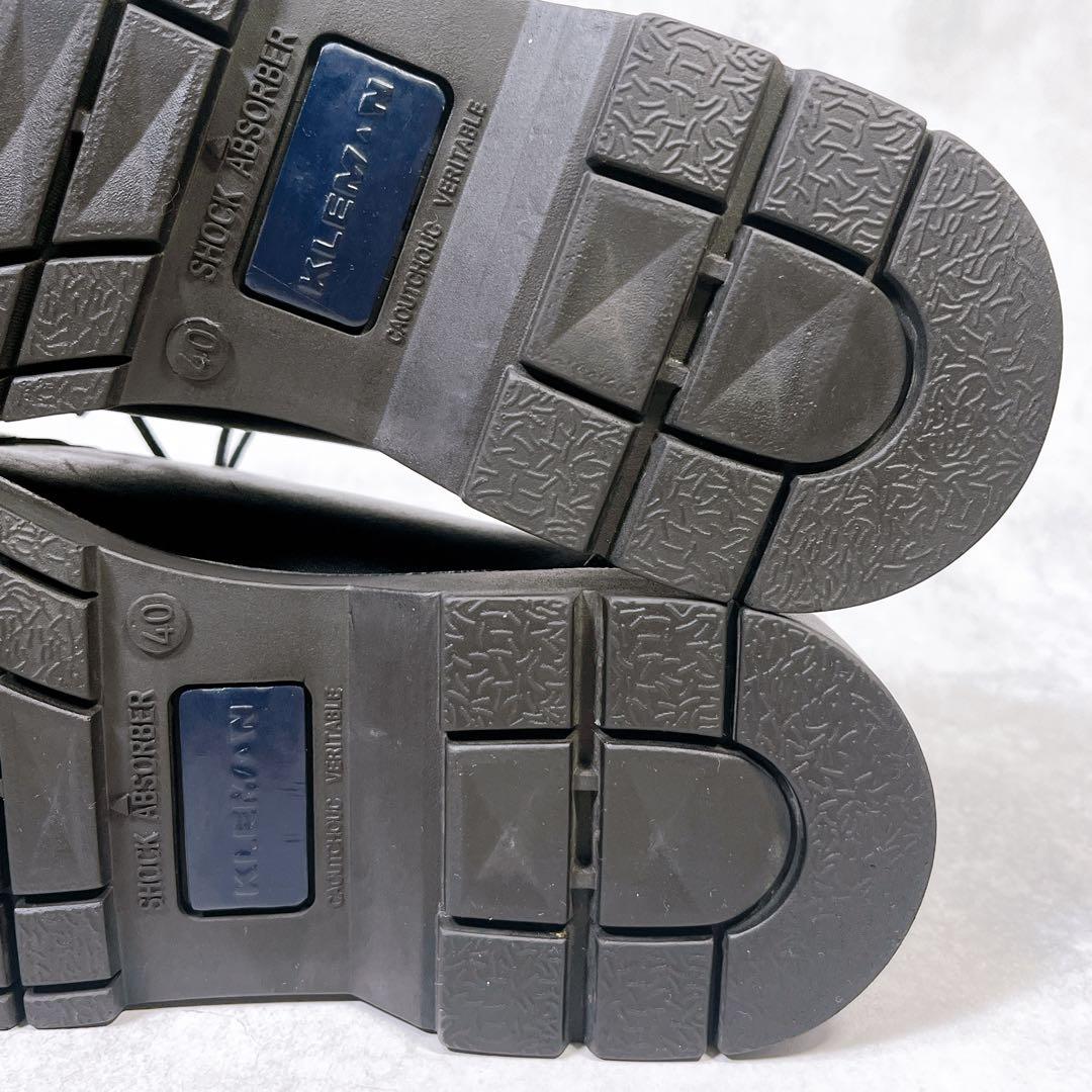 ☆未使用級☆【クレマン】パドロール(40) チロリアンシューズ　本革　厚底　黒