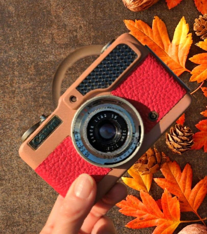 「レトロ フイルムカメラ」キャノン デミ リメイク 一点物