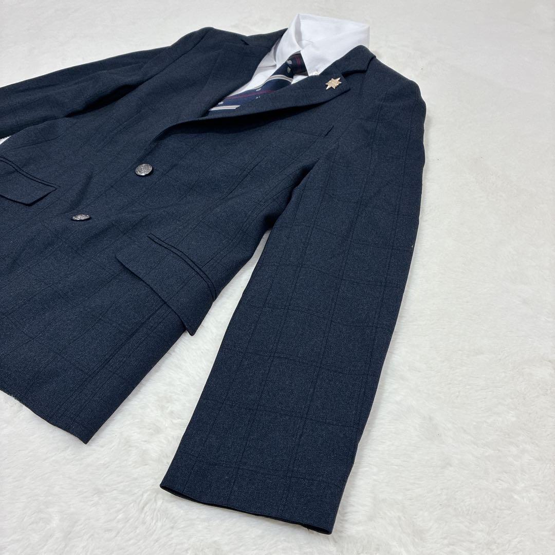 極美品✨️160 フォーマル 5点 卒業式 卒服 ネイビー 男の子 セット