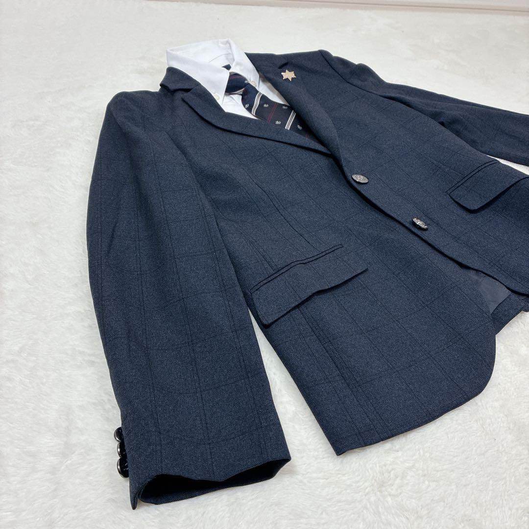 極美品✨️160 フォーマル 5点 卒業式 卒服 ネイビー 男の子 セット