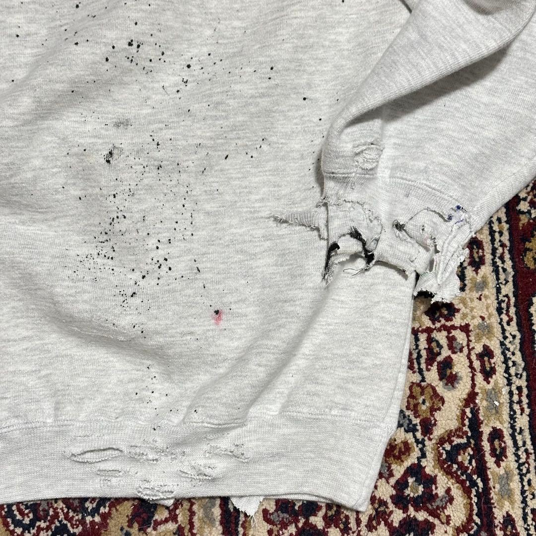 90s Marlboro Lizard ボロ ダメージスウェット L マルボロ