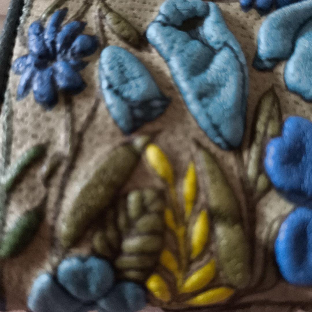 む*ぎ様 花柄デコブランシェがま口財布