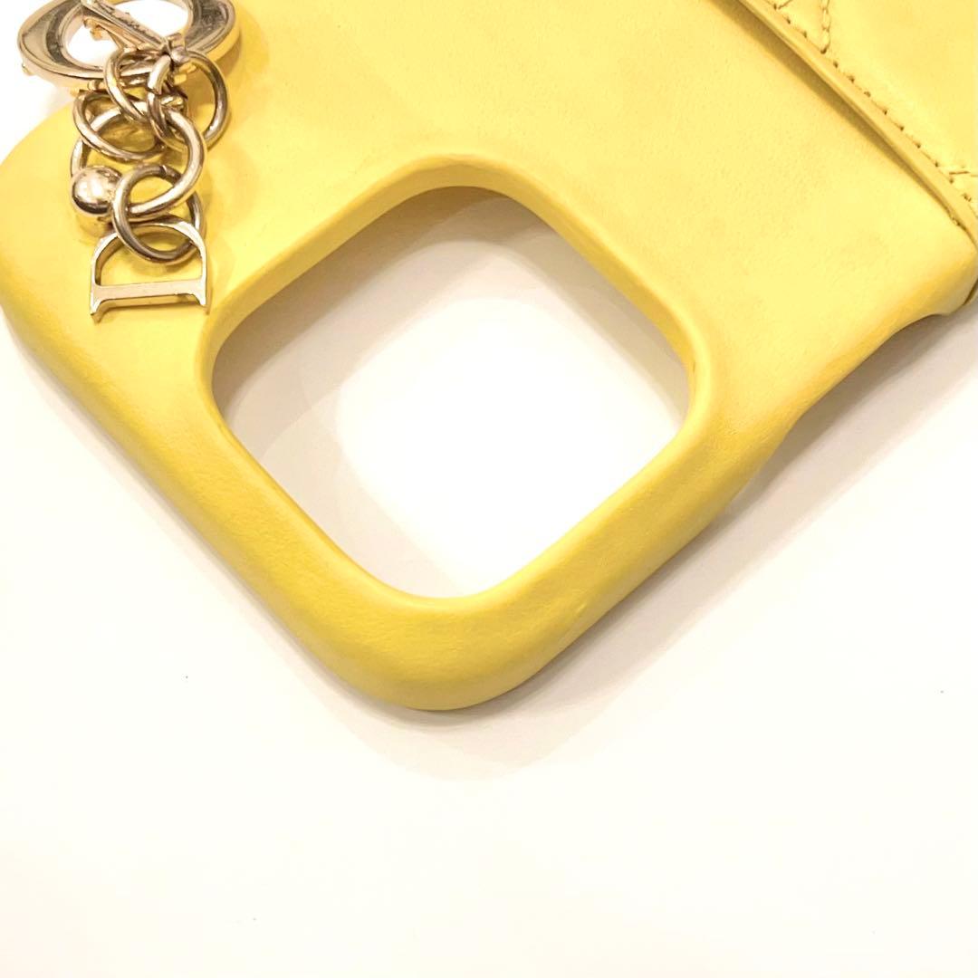 クリスチャンディオール iPhone15Pro スマホ カナージュ イエロー