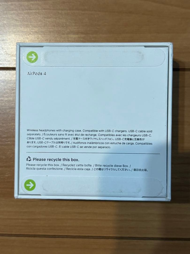Apple AirPods 4 ANC非搭載モデル 本体 USB-C充電対応