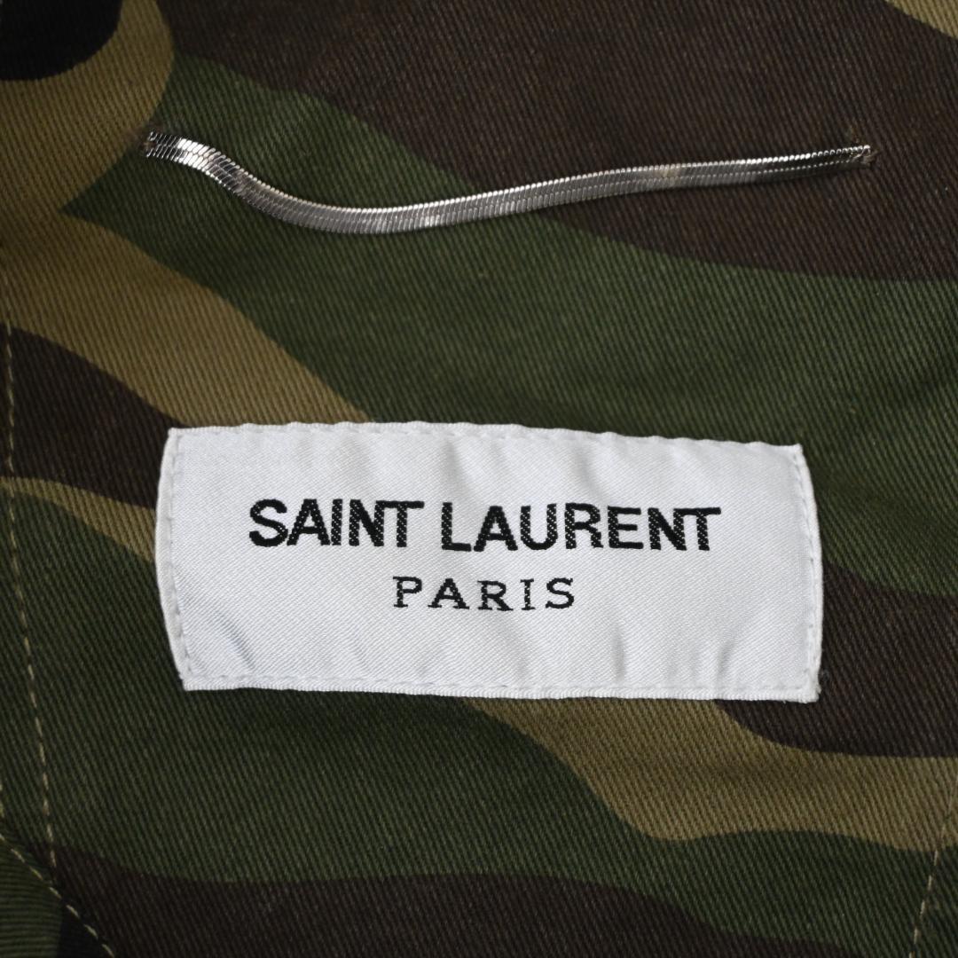 SAINT LAURENT PARIS ミリタリーコート 40537*