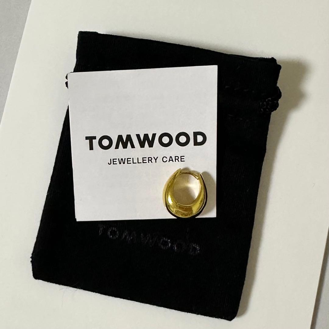 TOMWOOD ゴールドピアス　ICE HOOPS