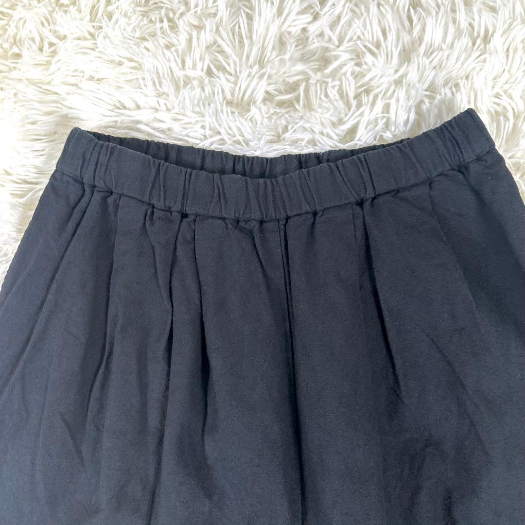 24ss美品✨ かぐれ コットンリネンラミーサルエルパンツ フリーサイズ 黒