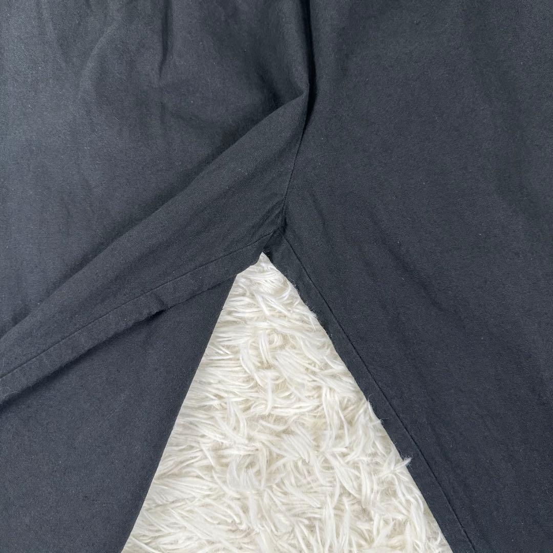 24ss美品✨ かぐれ コットンリネンラミーサルエルパンツ フリーサイズ 黒