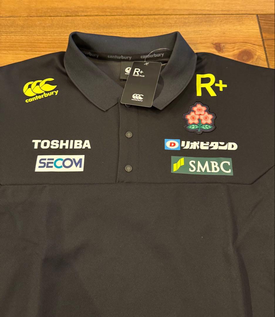 新品カンタベリー ラグビー日本代表メディア ポロシャツ4L RP32016