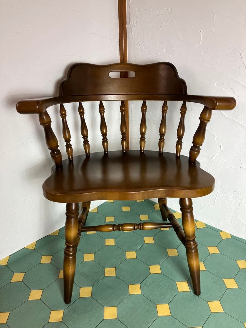 飛騨産業　キツツキ　ダイニングチェア　アームチェア　イス　椅子　チェア　①