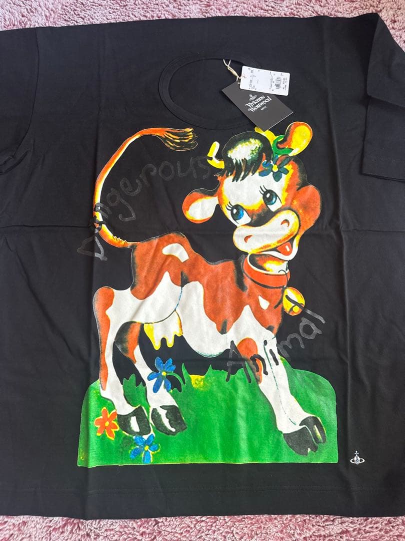 ヴィヴィアン　Tシャツ　黒　Vivienne Westwood トップス 牛柄