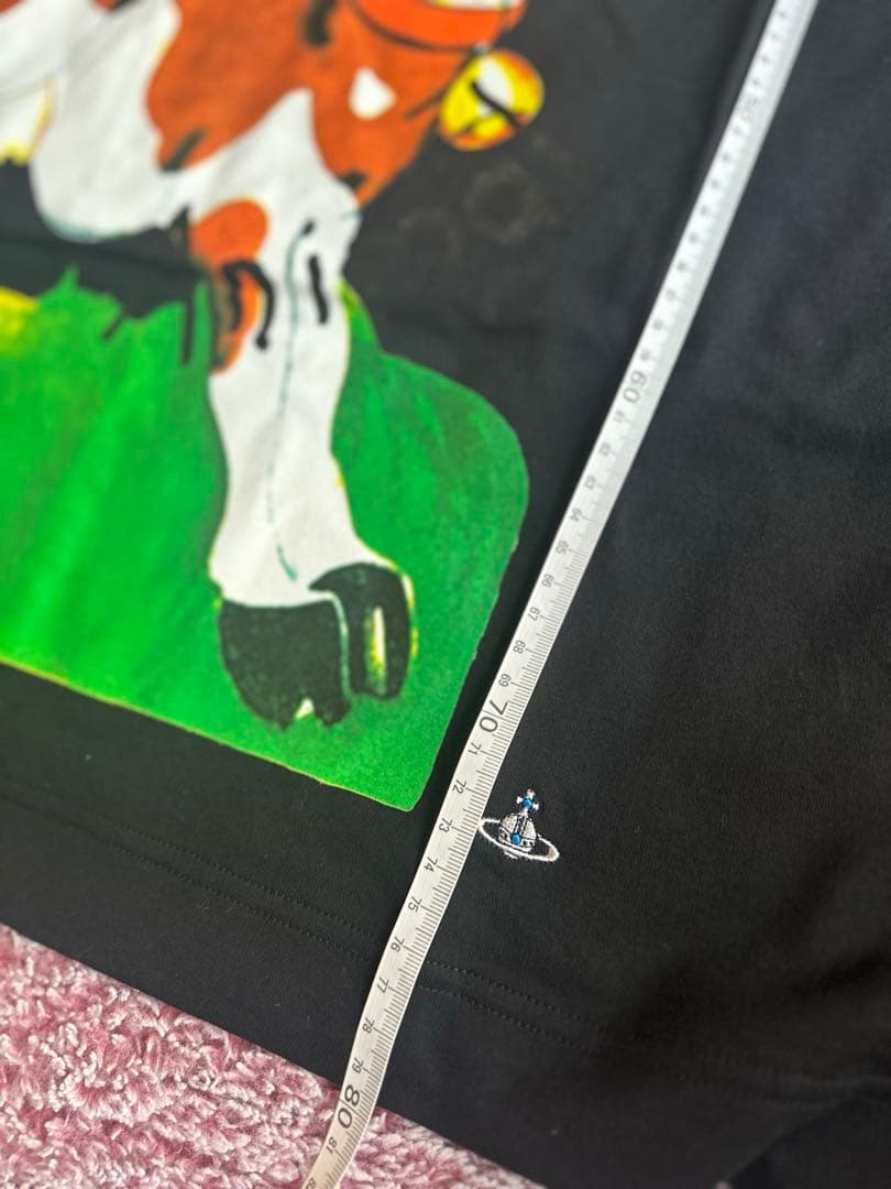 ヴィヴィアン　Tシャツ　黒　Vivienne Westwood トップス 牛柄