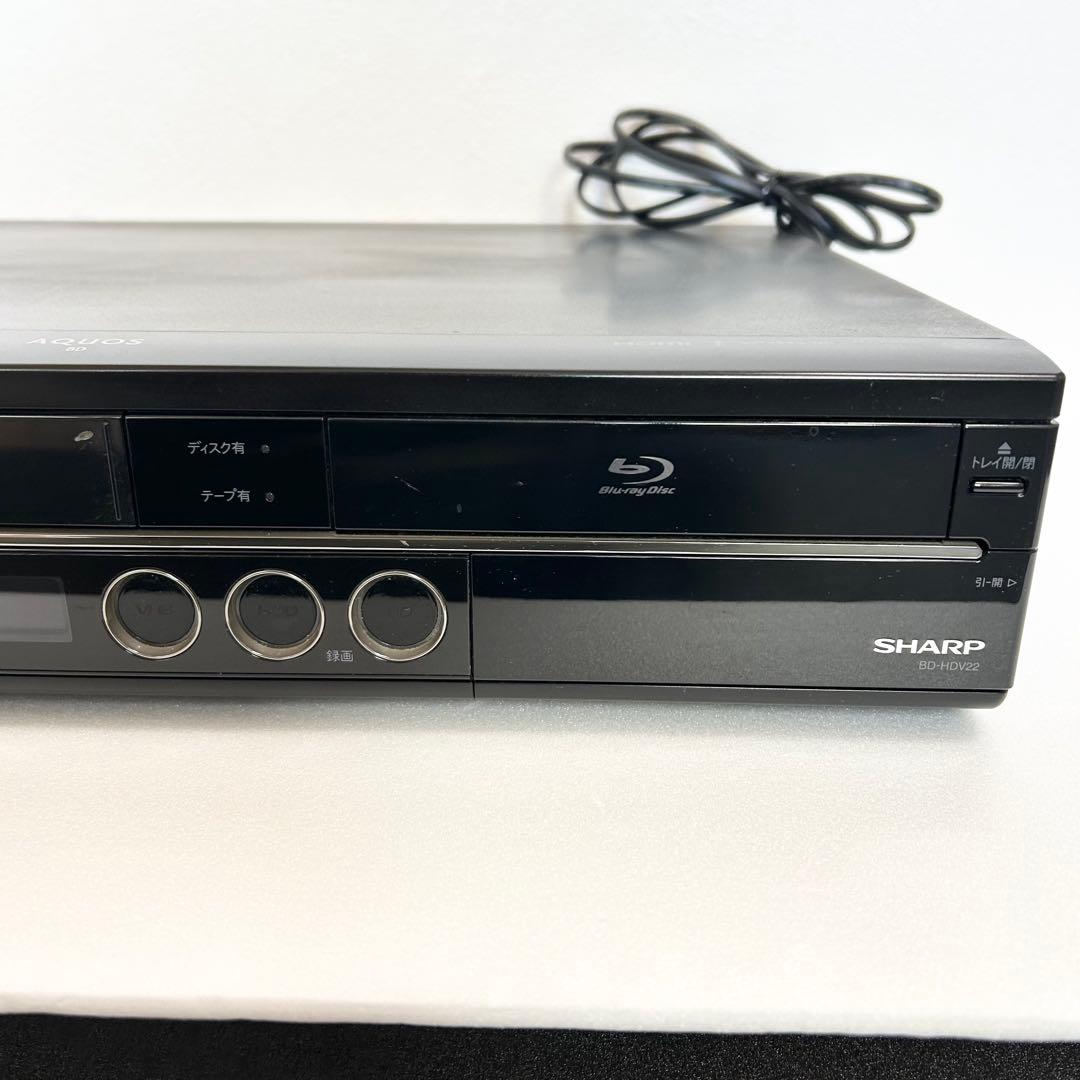 シャープ「BD-HDV22」VHS・Blu-ray・HDD一体型レコーダー
