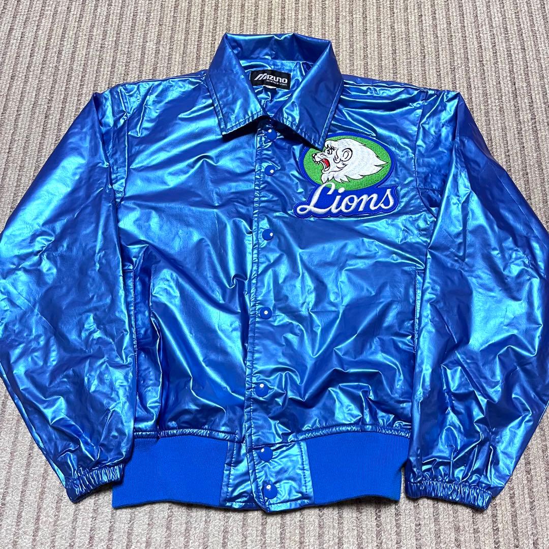 MIZUNO 西武LIONS 野球 グランドコート グラコン ジャンパー 光沢
