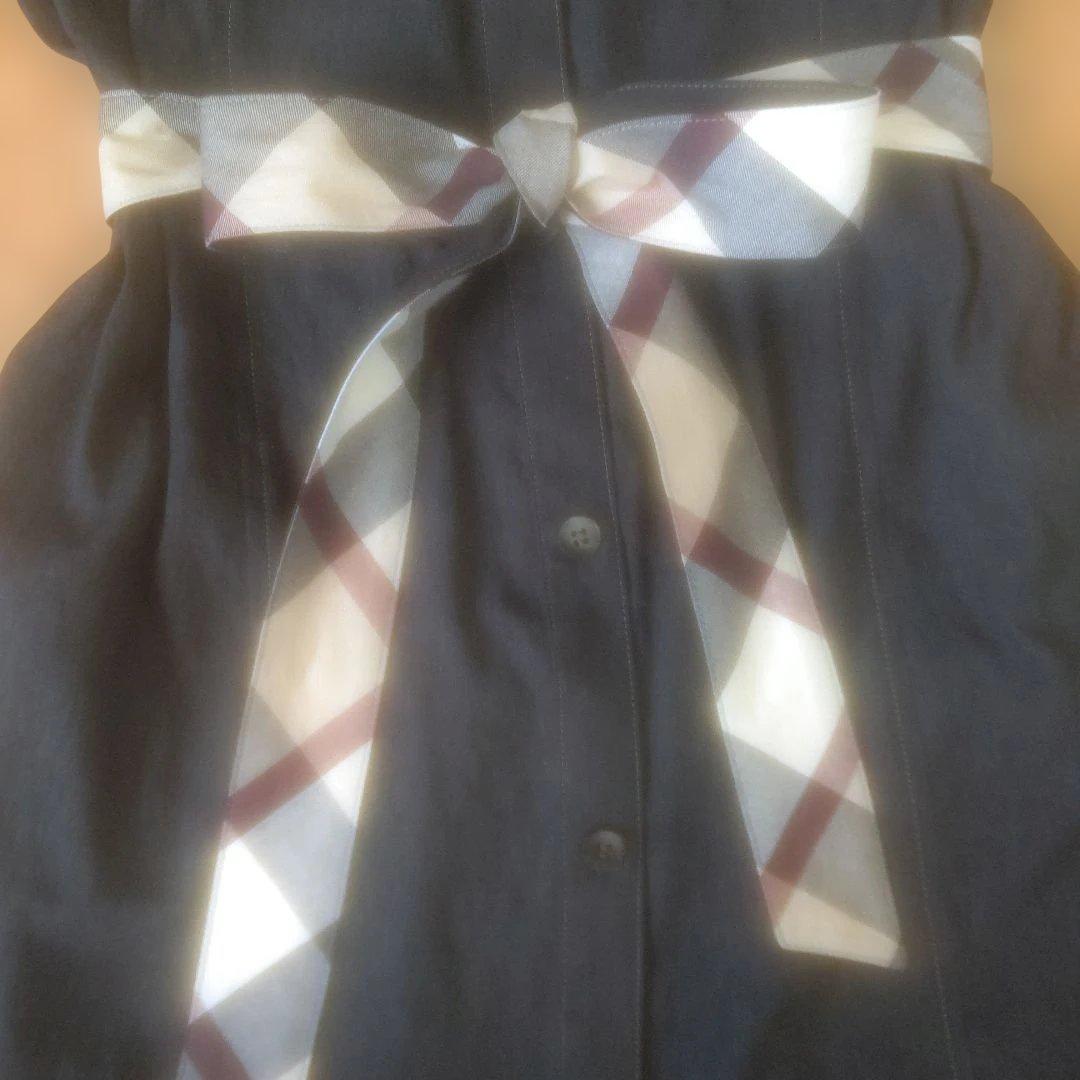 美品★ブルーレーベルクレストブリッジ★黒ロングワンピース★38