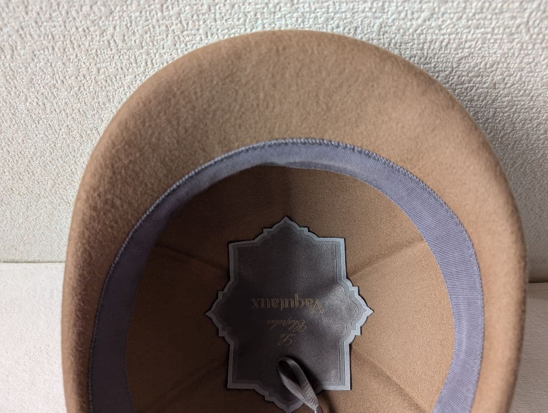 ジョッキーハット　ブラウン