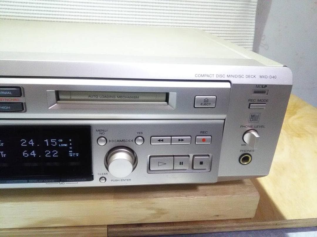 【動作品】SONY　MXD-D40　CD／MD ローディングベルト交換　取説付き
