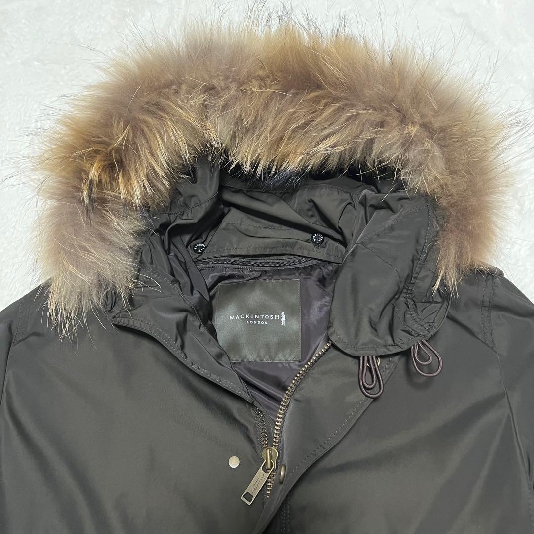 【極美品✨】マッキントッシュ　ダウンコート　ラクーンファーフード XL