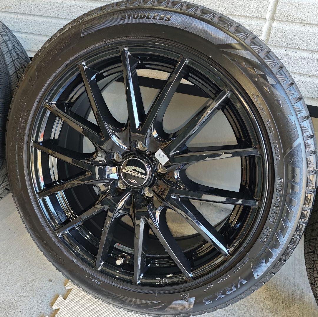 215/45R17 GR86 スタッドレス BLIZZAK VRX3 9.5部山