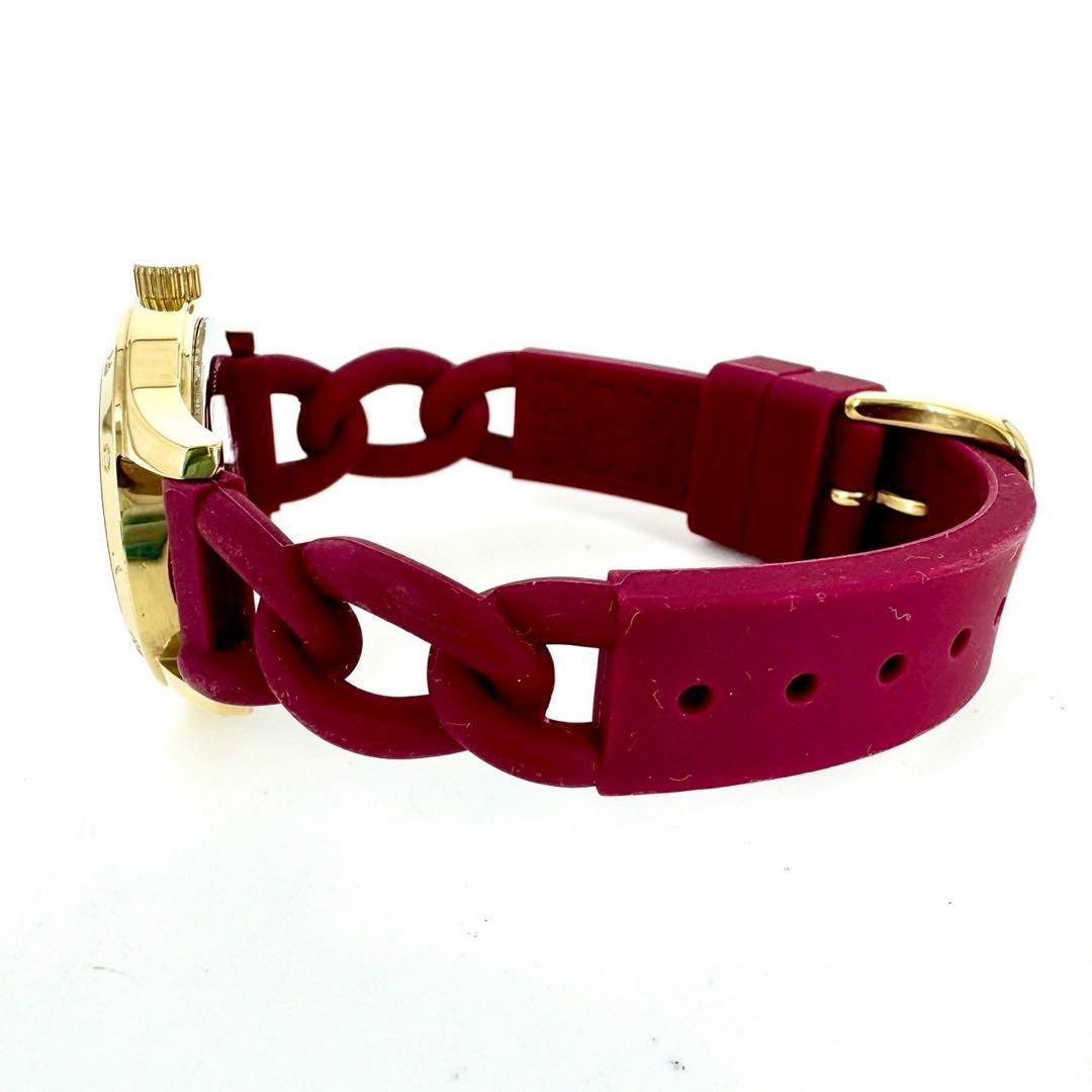 【箱・ほぼ未使用】COACH コーチ ゴールド シグネチャー ラバー 腕時計