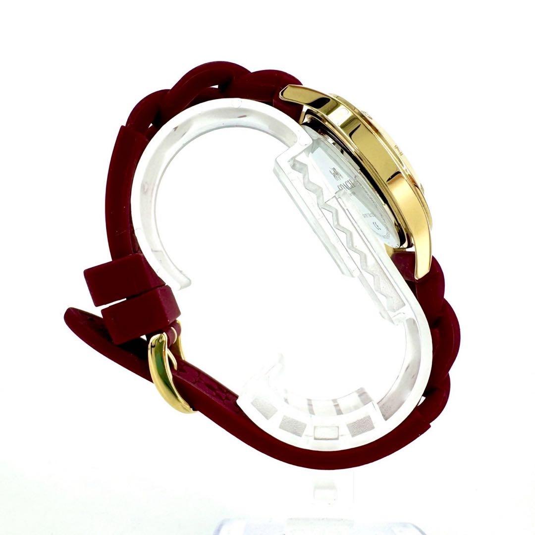 【箱・ほぼ未使用】COACH コーチ ゴールド シグネチャー ラバー 腕時計