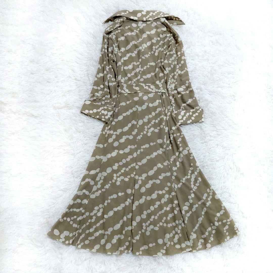 バーバリー　BURBERRY　ワンピース　 カシュクール　総柄　ベルトリボン