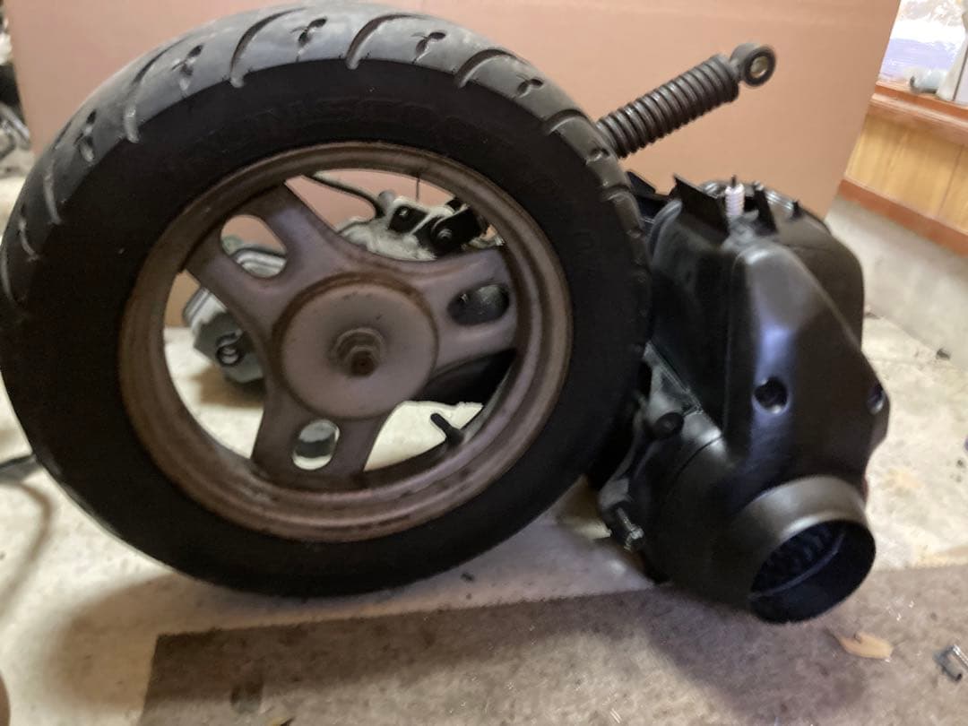 af27スーパーDIO純正太軸エンジンキャブリアホイールサス付