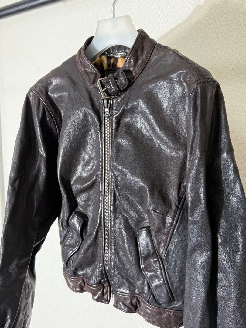ドルチェ&ガッバーナ シングルライダースジャケット レザージャケット