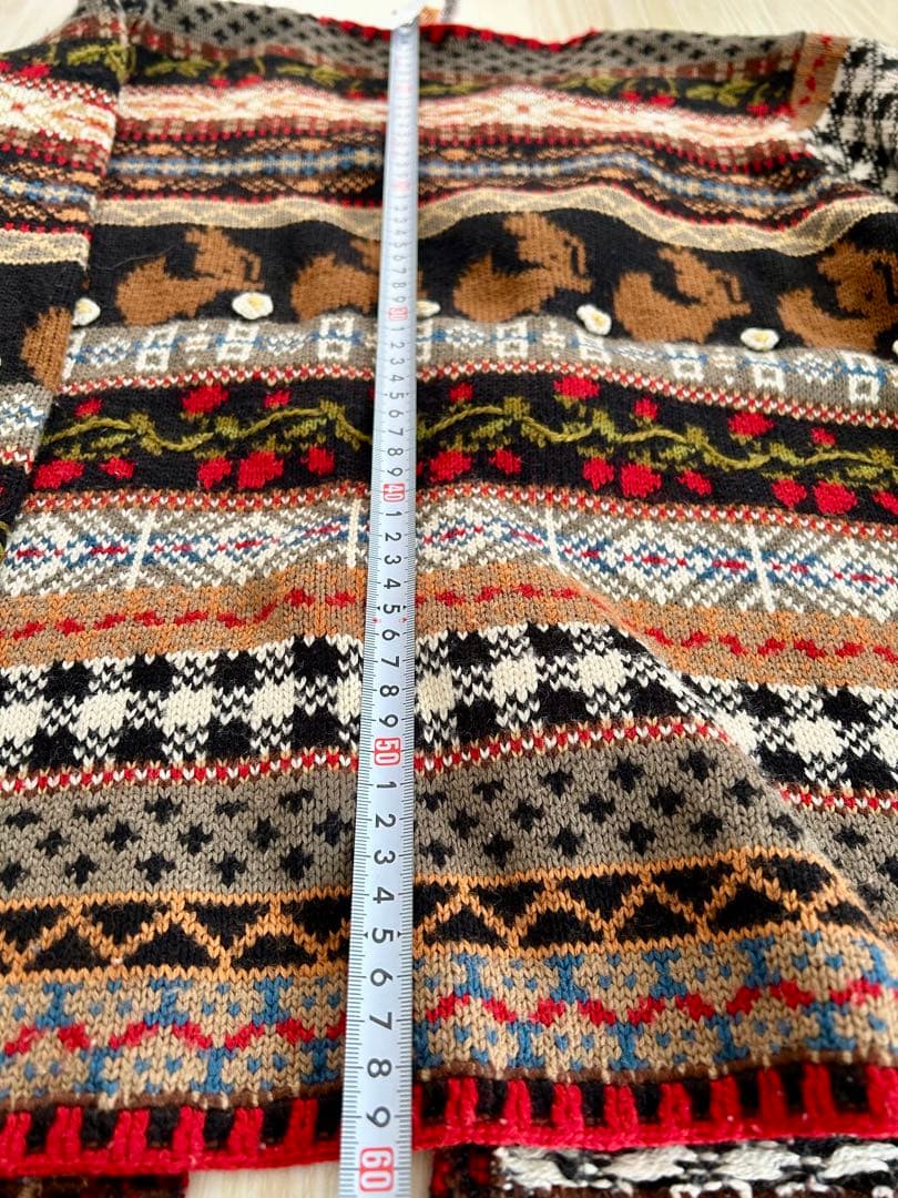 最安値お値下！美品PINK HOUSE苺モチーフカーディガン・クリーニング済