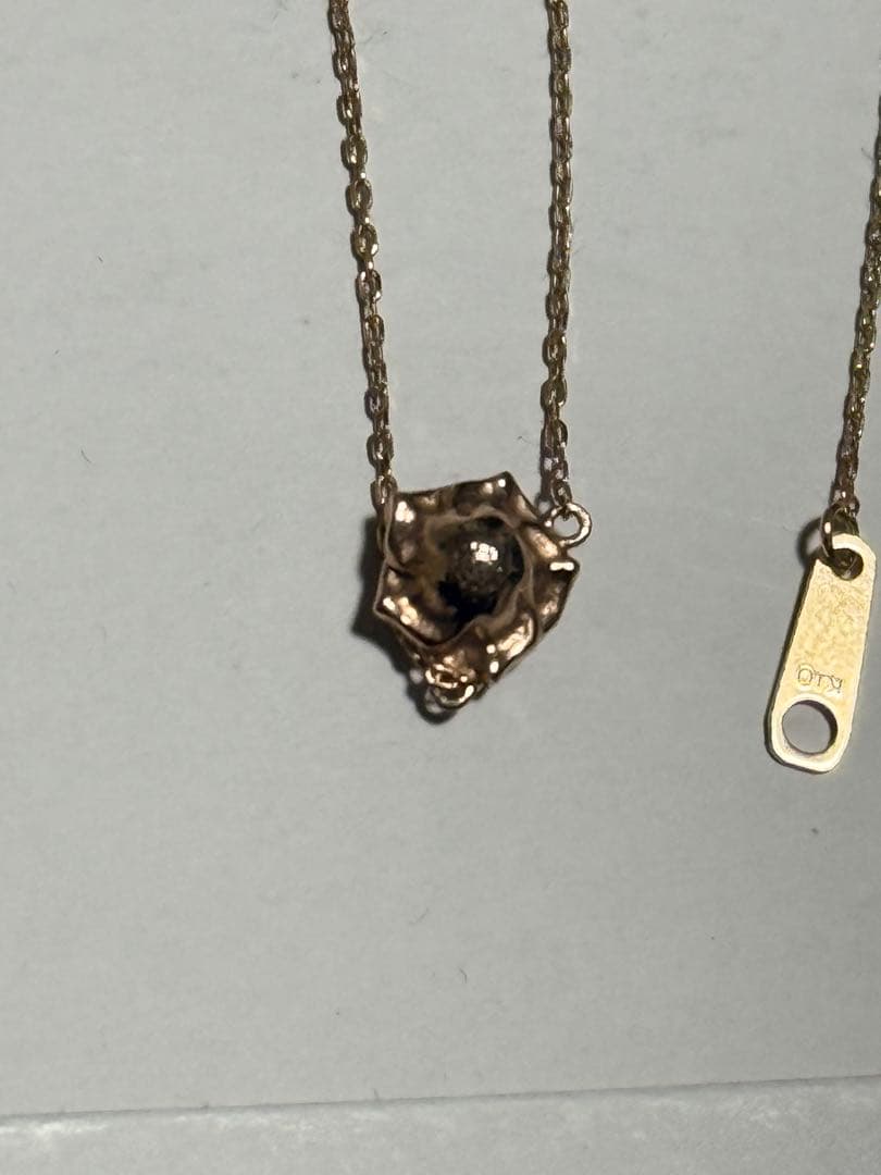 チ*コ様 AVALANCHE 10Kローズゴールド バラネックレス 40cm