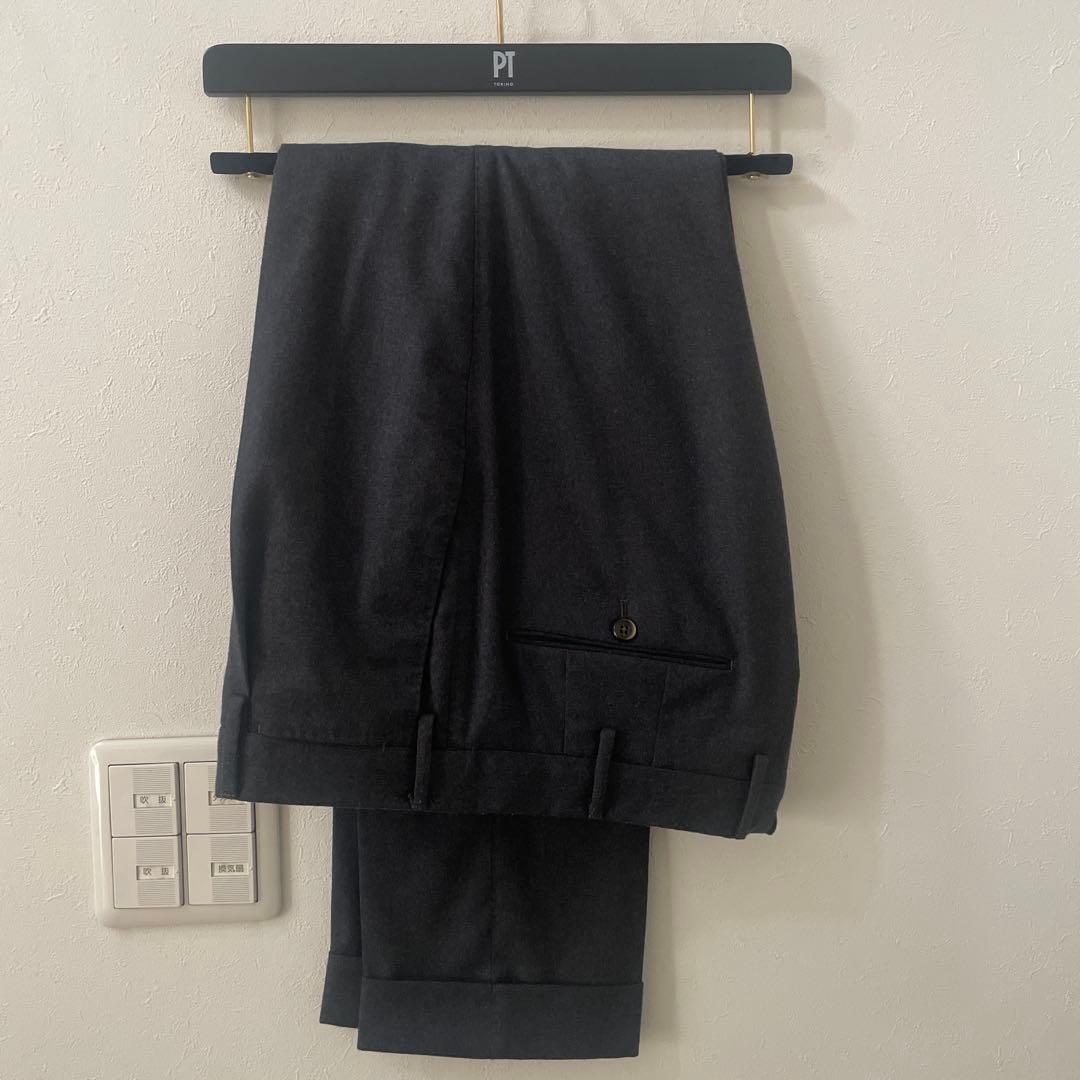 極美品　PT01 ダークグレースラックス 48