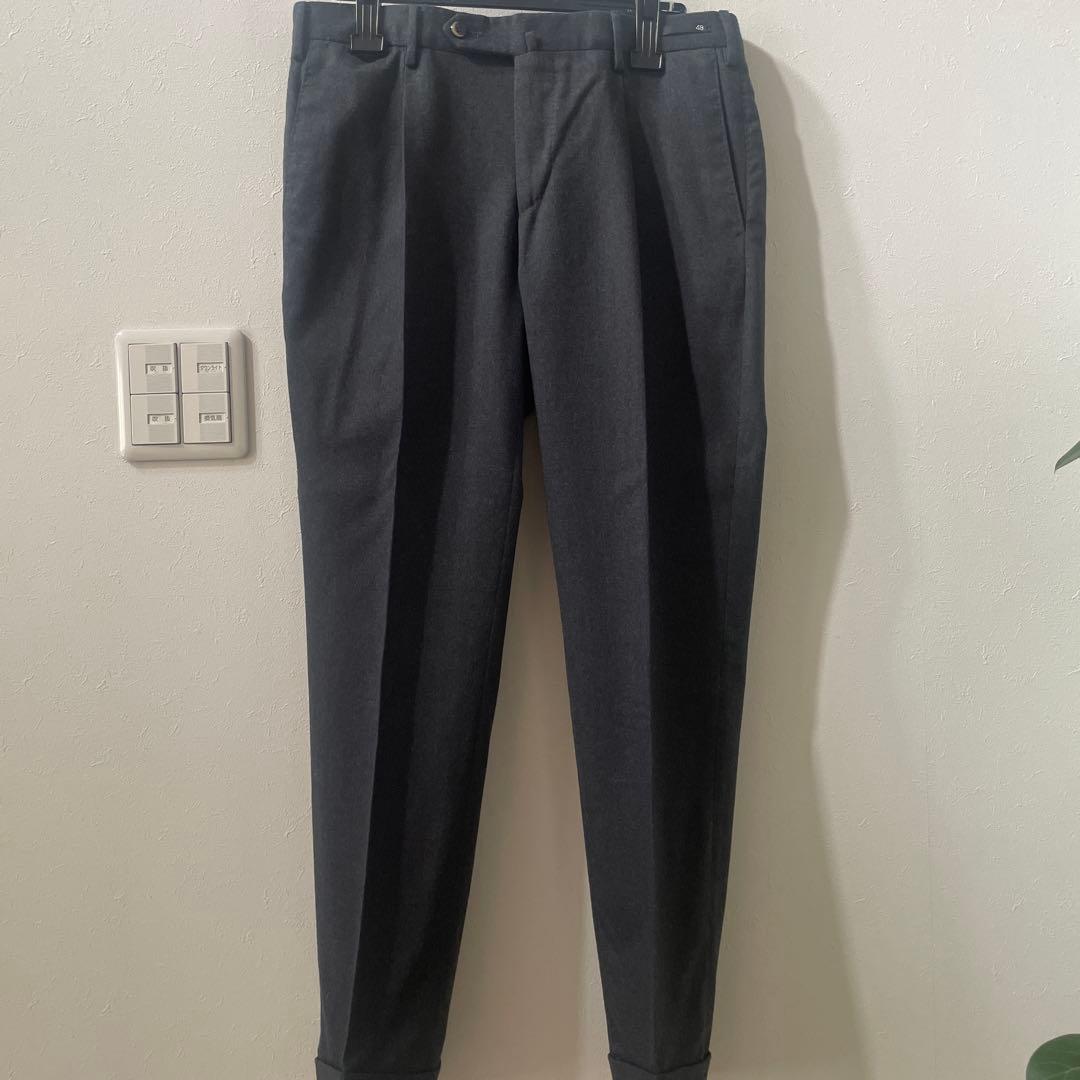 極美品　PT01 ダークグレースラックス 48