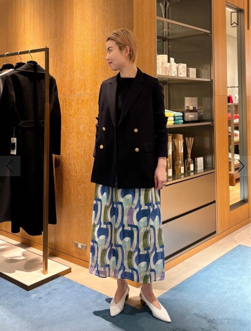 トゥモローランド MACPHEE ウールギャバジン ダブルブレストジレ