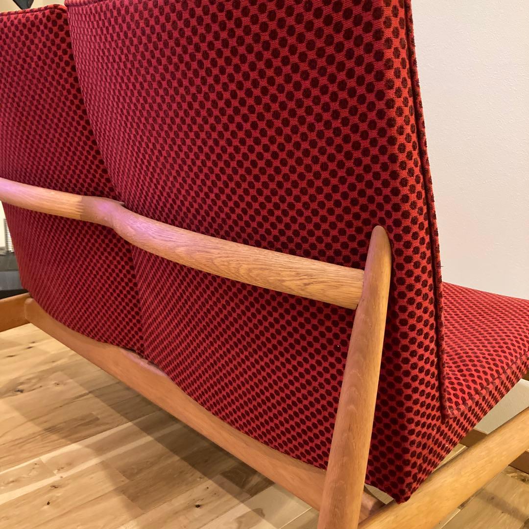 日進木工 nissin オーク材 ベンチソファ 2シーター 飛騨家具 北欧