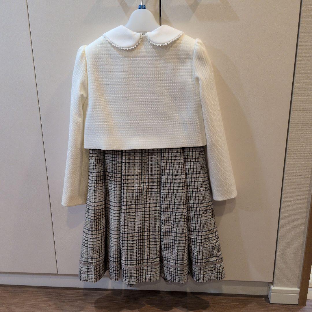 プティマイン 130センチ　女の子　フォーマル　入学式　ボレロ　ワンピース