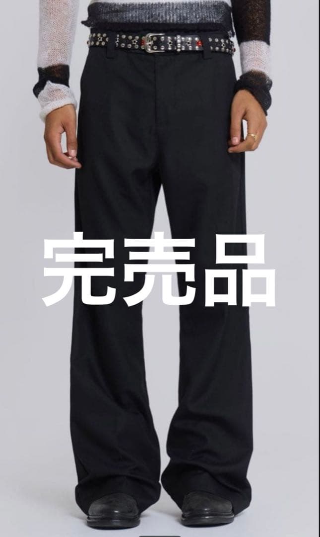 jadedlondon slacks flared black スラックス　黒