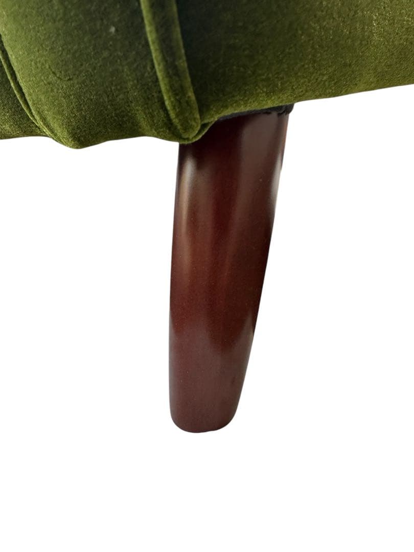 かる　【美品】カリモク ロビーチェア 3シーター モケットグリーン