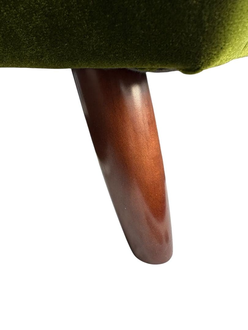 かる　【美品】カリモク ロビーチェア 3シーター モケットグリーン